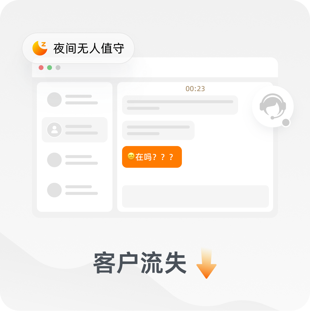 夜间无人值守导致客户流失