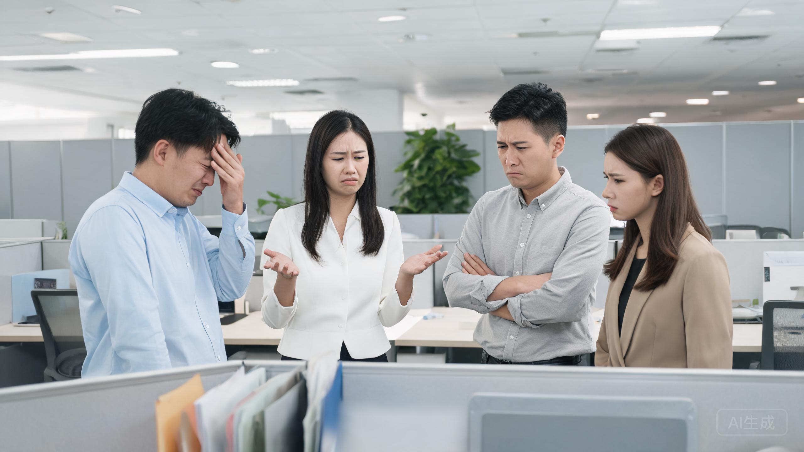 企业员工面对AI工具成本超支的困扰场景