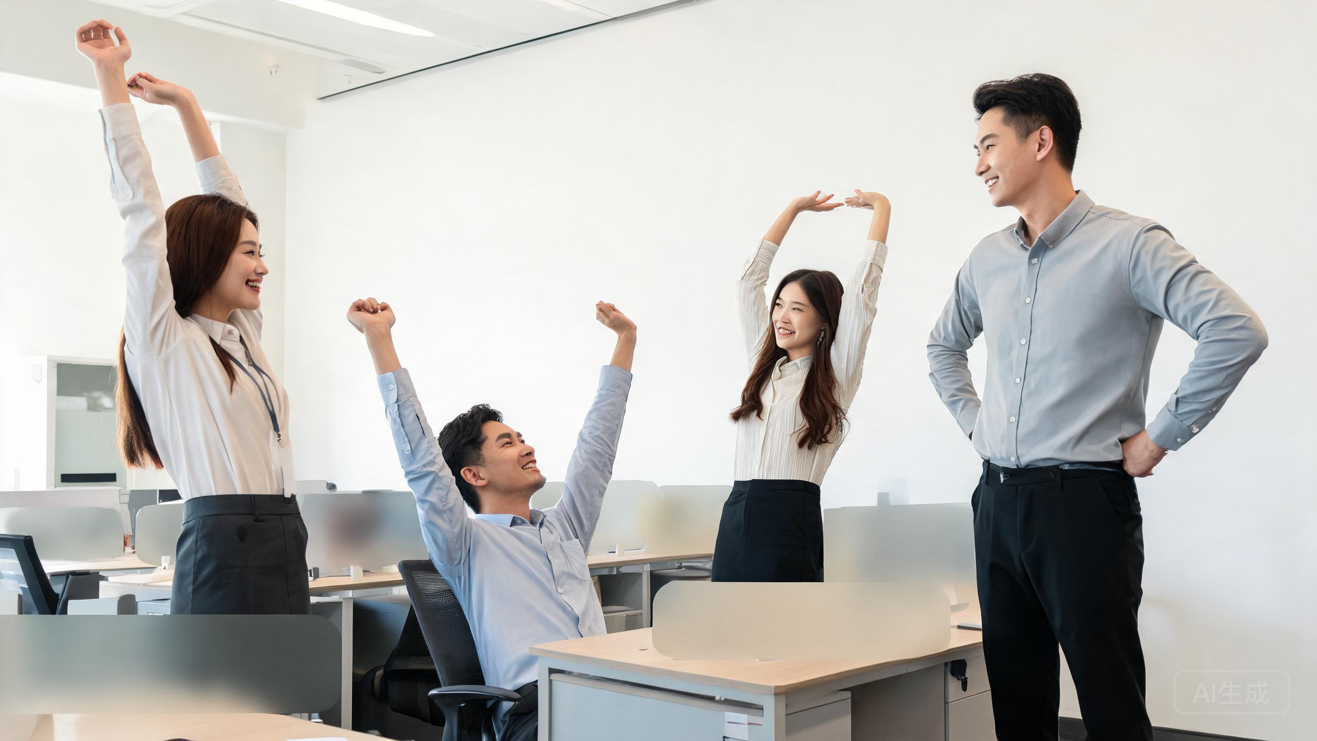 运营团队确认智能接待方案后状态轻松