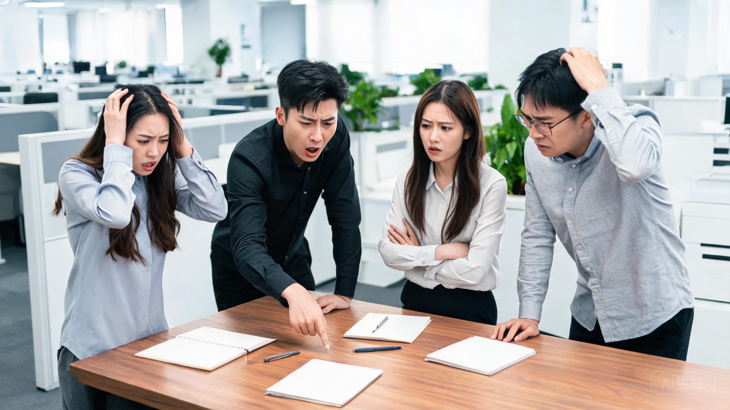 运营团队面对抖音突发大量私信咨询的焦虑状态