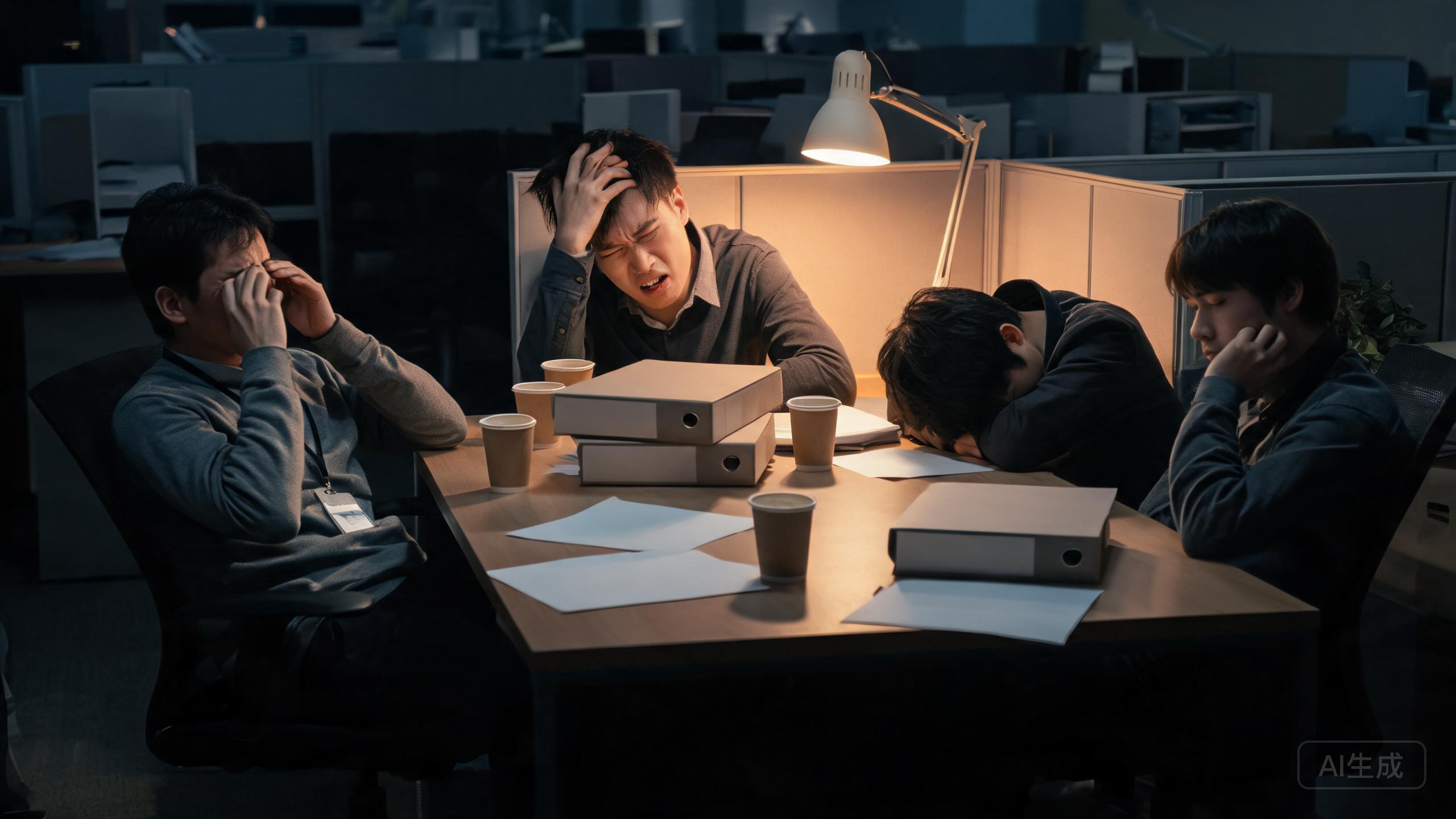 运营团队此前人工整理数据的疲惫状态