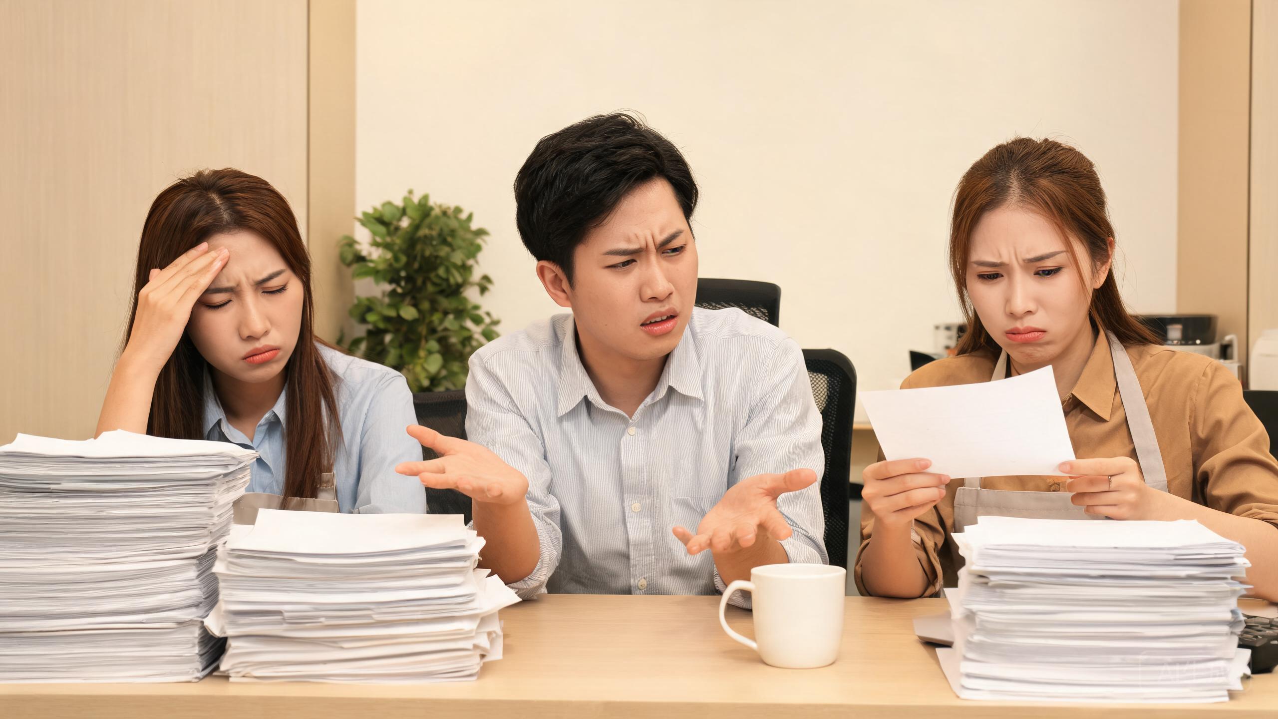 餐饮运营人员处理零散咨询的困扰场景图